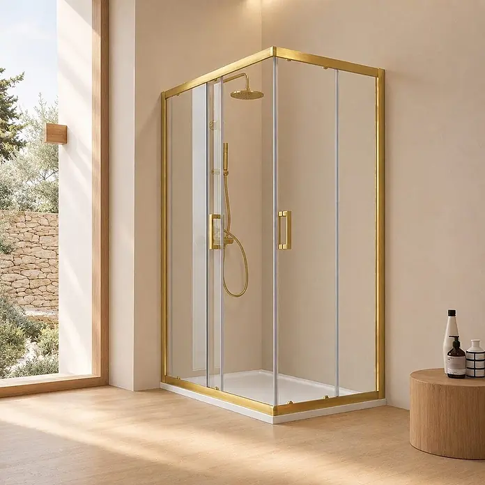 Kiamami Valentina Eckdusche - 1.000 x 700 x 1.900 cm, Stärke: 6 mm