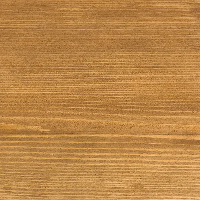 Osmo Dekorwachs - Eiche, 375 ml, Seidenmatt - Nahaufnahme einer horizontalen Holzoberfläche mit feiner Maserung und warmen, natürlichen Farbtönen, die eine rustikale Ästhetik vermittelt.
