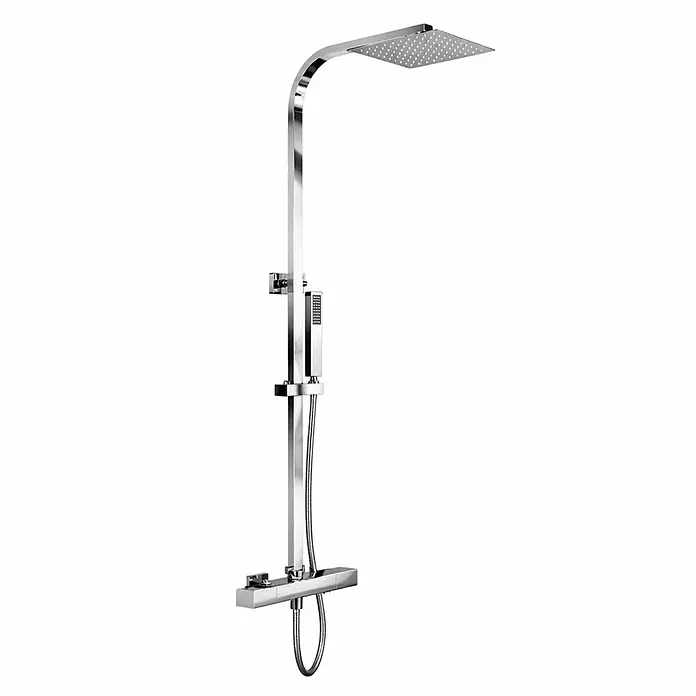LOMAZOO Duschsystem LMZ-STERLING - Anzahl Strahlarten: 1 Stk., Matt