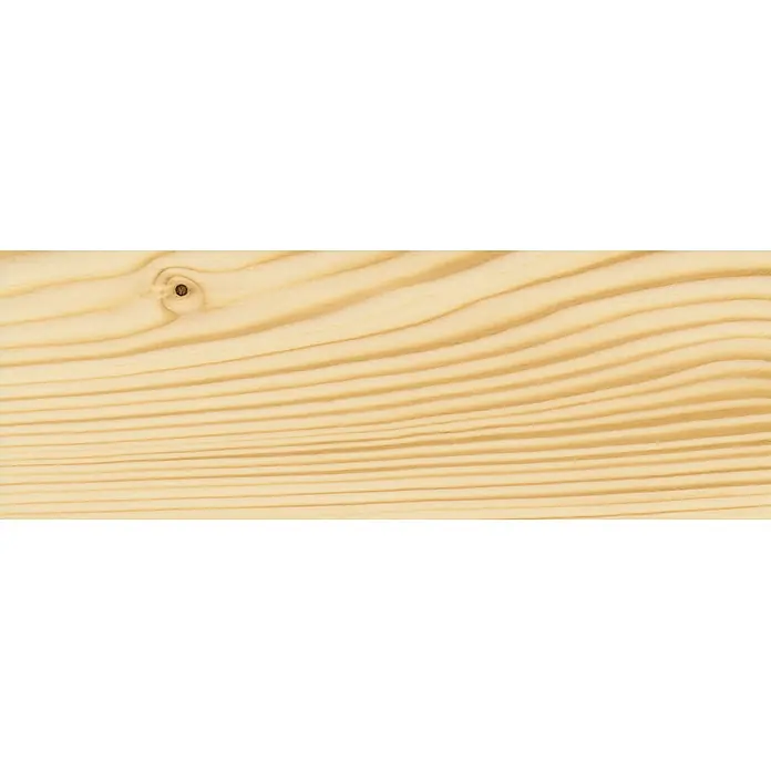 Osmo Klarwachs - 750 ml, Farblos - Detailansicht eines hellen Holzbretts mit deutlicher Maserung und einem Astloch, ideal für Tischler- oder Dekorationsprojekte.