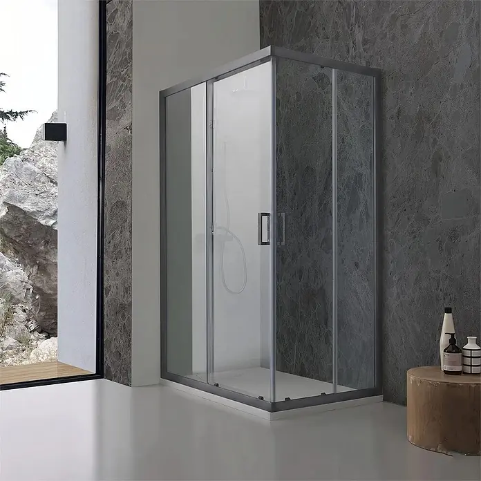 Kiamami Valentina Eckdusche - 1.200 x 800 x 1.900 cm, Stärke: 6 mm