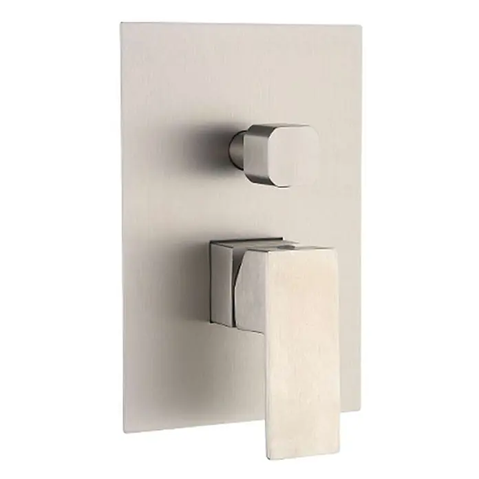 Poalgi UP-Brausearmatur TRINITY - Gebürstetes Nickel, Seidenmatt