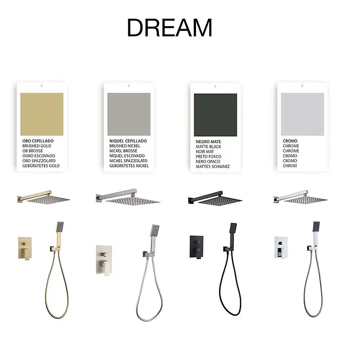 Poalgi UP-Brausearmatur DREAM - Mattschwarz, Matt