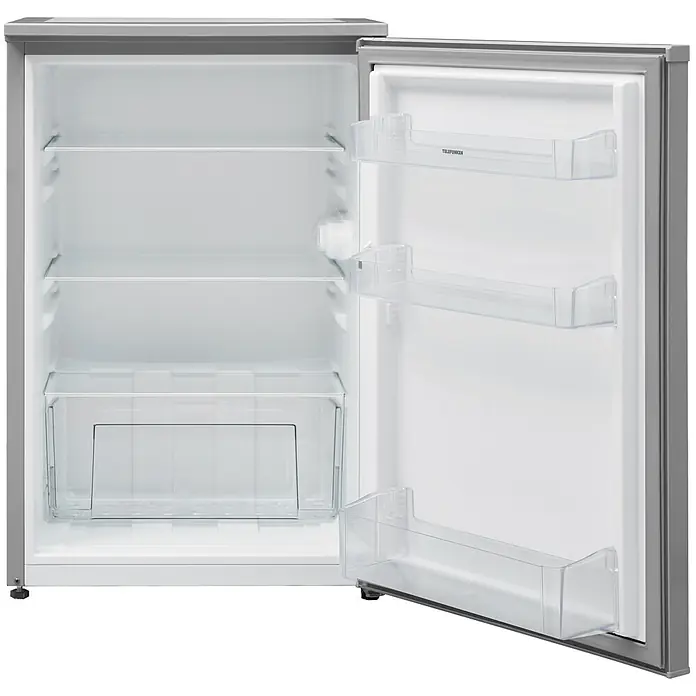Telefunken Vollraumkühlschrank C-135-100-S - Nutzinhalt Gesamt: 135 l, 59,5 cm x 540 mm x 838 mm, Silber