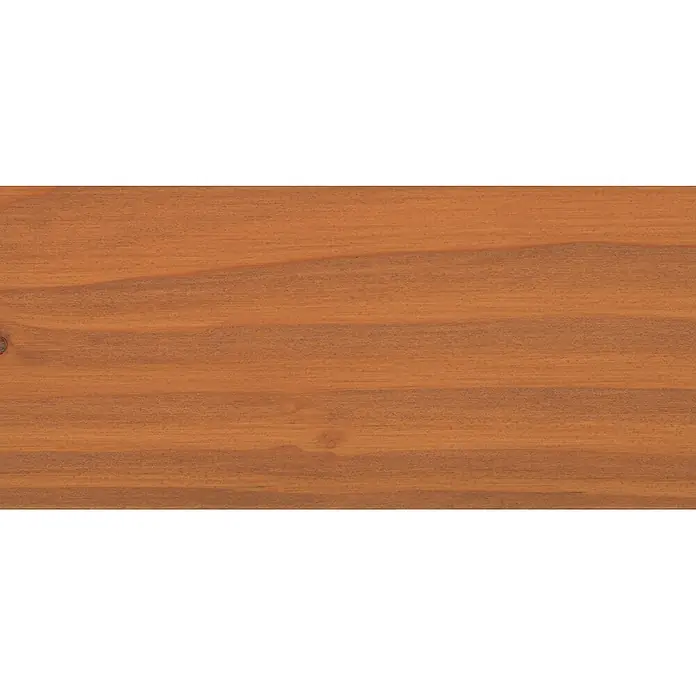 Osmo Douglasien-Öl 004 - Naturgetönt, Transparent, 750 ml, Seidenmatt - Nahaufnahme eines warmen, honigfarbenen Holzstücks, das die natürliche Maserung und die Textur des Holzes hervorhebt.
