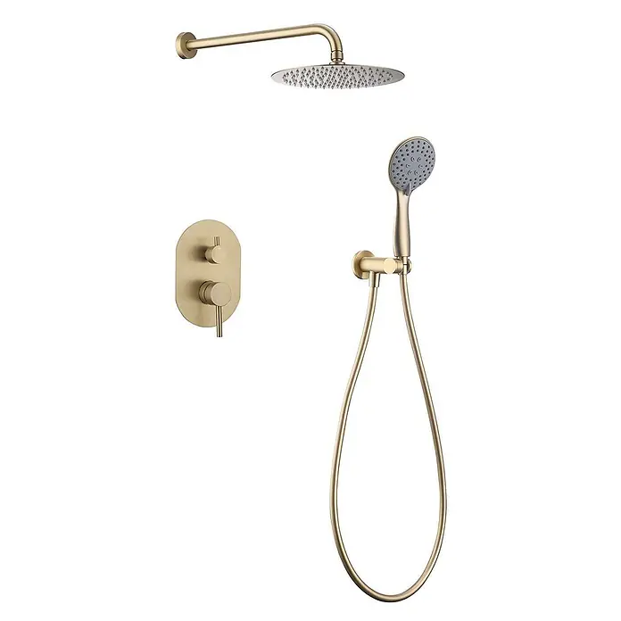 Poalgi UP-Brausearmatur SOUL - Gebürstetes Gold, Seidenmatt