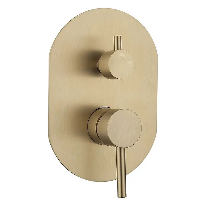 Poalgi UP-Brausearmatur SOUL - Gebürstetes Gold, Seidenmatt