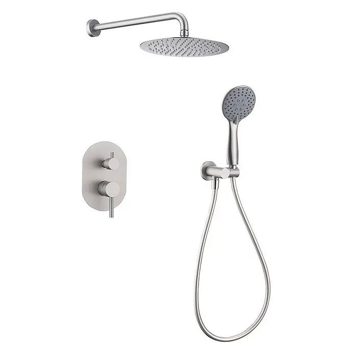 Poalgi UP-Brausearmatur SOUL - Gebürstetes Nickel, Seidenmatt