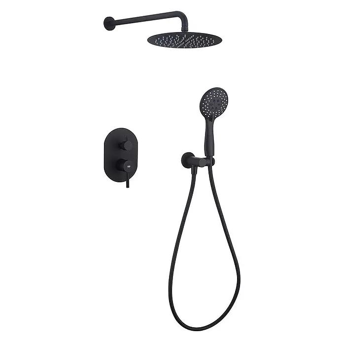 Poalgi UP-Brausearmatur SOUL - Mattschwarz, Matt