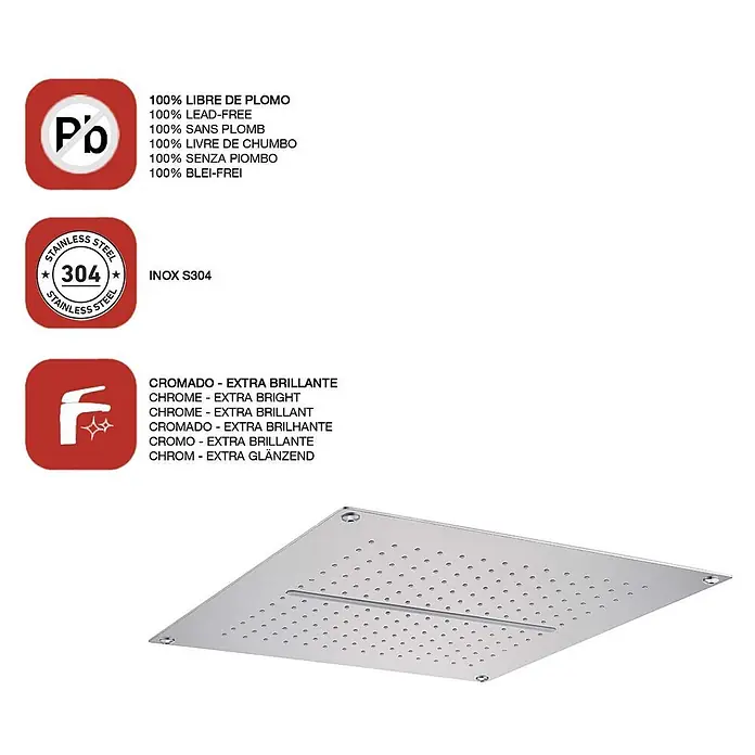 Poalgi UP-Brausearmatur TRINITY - Chrom, Glänzend