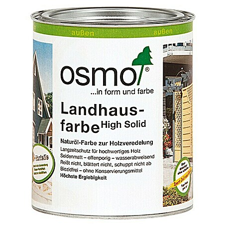 Osmo High Solid Landhausfarbe (Steingrau, 750 ml, Seidenmatt, Naturölbasis)