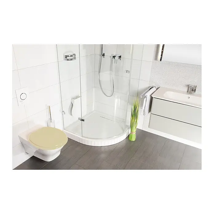 SANILO WC-Sitz Bahamabeige mit Schnellverschluss - MDF, Beige, Mit Absenkautomatik