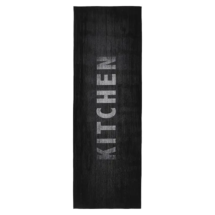 Kayoom Teppichläufer Pyron 125 - Grau, 180 x 60 cm, 100 % Polyester - Draufsicht