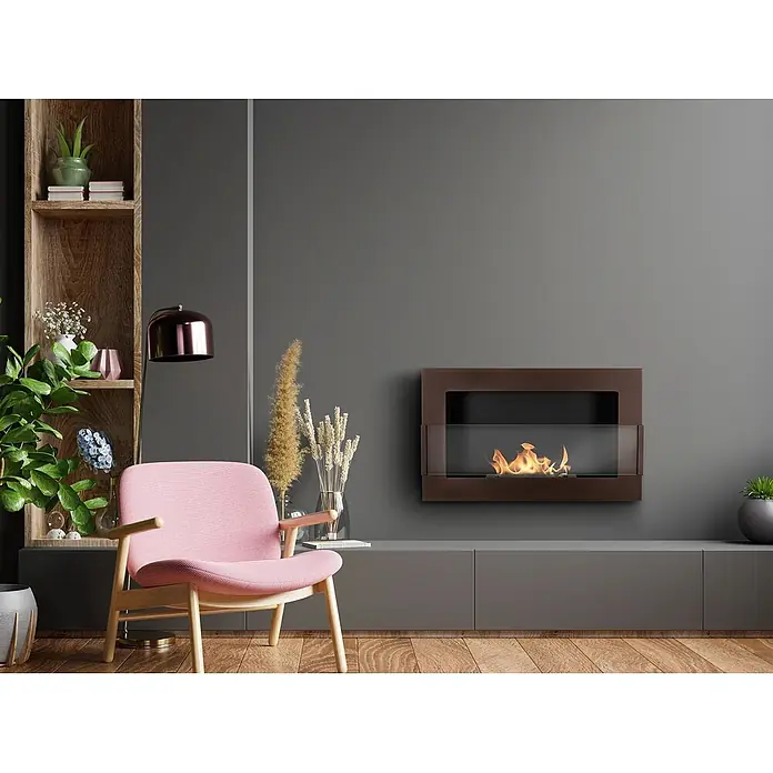 Bysil Kaminofen - Material Verkleidung: Stahl, Braun