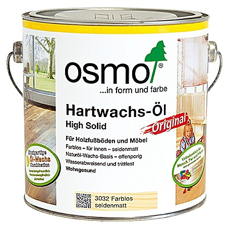 Osmo High Solid Hartwachsöl Original 3032 (Farblos, 2,5 l, Seidenmatt)