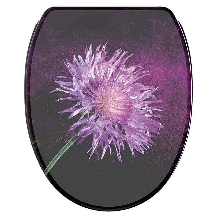 SANILO WC-Sitz Purple Dust mit Schnellverschluss - MDF, Violett, Mit Absenkautomatik