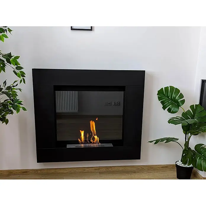 Bysil Kaminofen - Material Verkleidung: Stahl, Schwarz