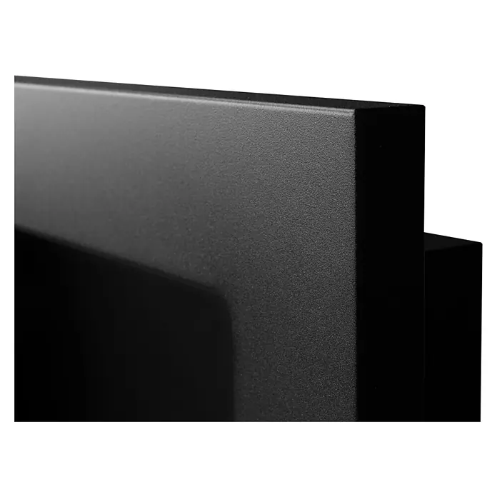 Bysil Kaminofen Bioethanol Wandkamin 65×40 cm, TÜV-Brenner 0,35 l, Schwarz matt - Material Verkleidung: Stahl