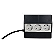 UniTEC Tischsteckdose (3-fach, Weiß/Anthrazit, 25 x 9 x 19 cm) | BAUHAUS