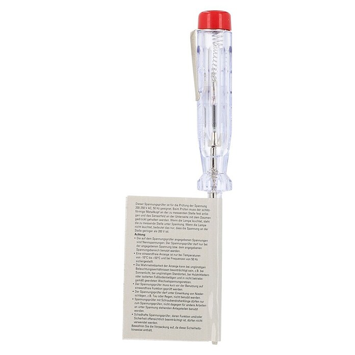 UniTEC Phasenprüfer (Transparent, 200 - 250 V)