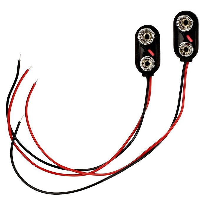 Profi Depot Batterieclip 9V Blockbatterie (2 Stk.)