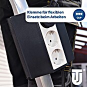 UniTEC Tischsteckdose (3-fach, Weiß/Anthrazit, 25 x 9 x 19 cm) | BAUHAUS