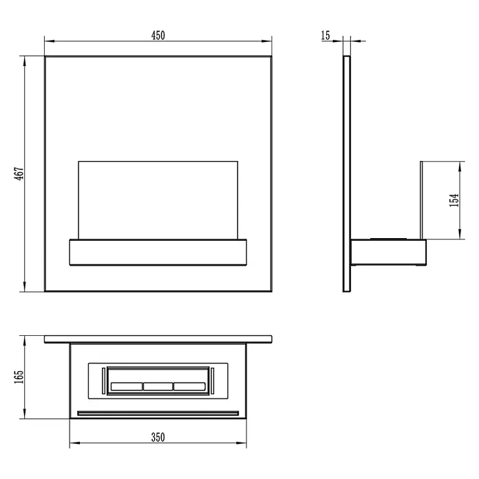 Bysil Kaminofen - Material Verkleidung: Stahl