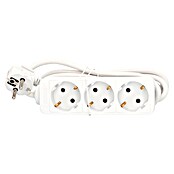 Steckdosenleiste (3-fach, Weiß, 3 m, 3.500 W)