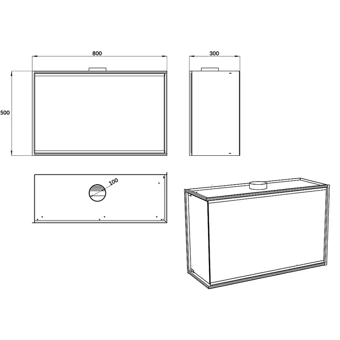 Bysil Kaminofen - Material Verkleidung: Stahl