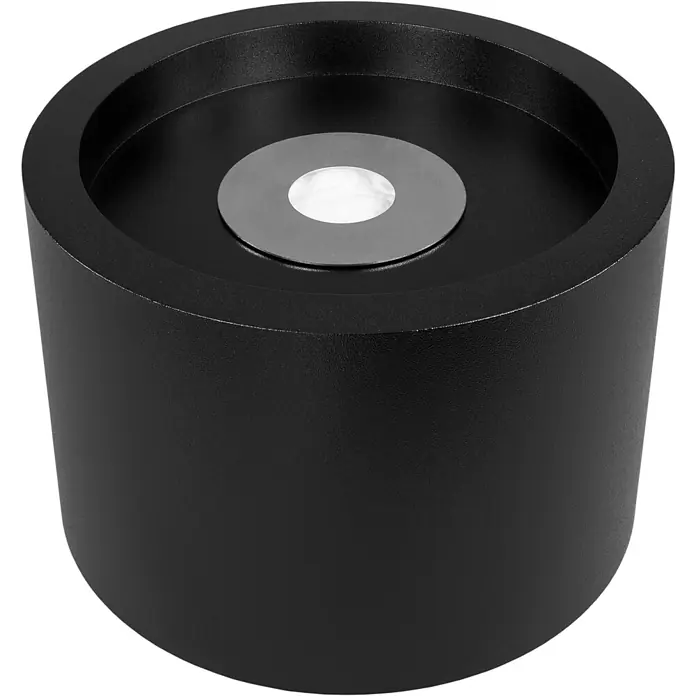 Bysil Kaminofen Bioethanol Standkamin Moon 47,5×32,5 cm, 1 l Brenner, Schwarz matt - Material Verkleidung: Stahl