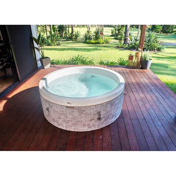 MSpa Mobil-Whirlpool Verto Cocoon (Ø x H: 180 x 65 cm, Graubraun, Fassungsvermögen: 850 l) | BAUHAUS