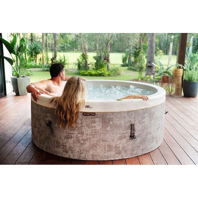 MSpa Mobil-Whirlpool Verto Cocoon (Ø x H: 180 x 65 cm, Graubraun, Fassungsvermögen: 850 l) | BAUHAUS
