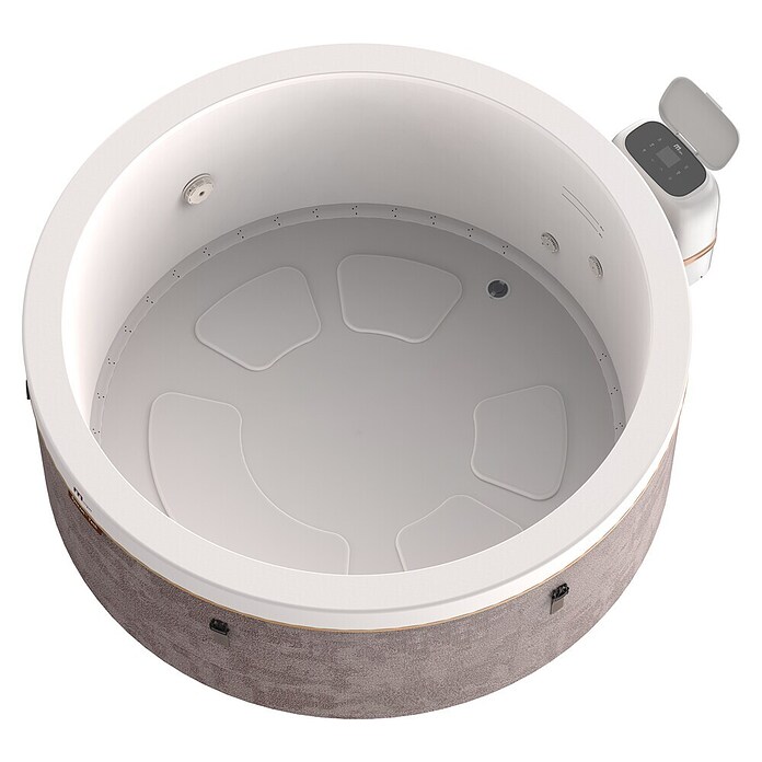 MSpa Mobil-Whirlpool Verto Cocoon (Ø x H: 180 x 65 cm, Graubraun, Fassungsvermögen: 850 l) | BAUHAUS