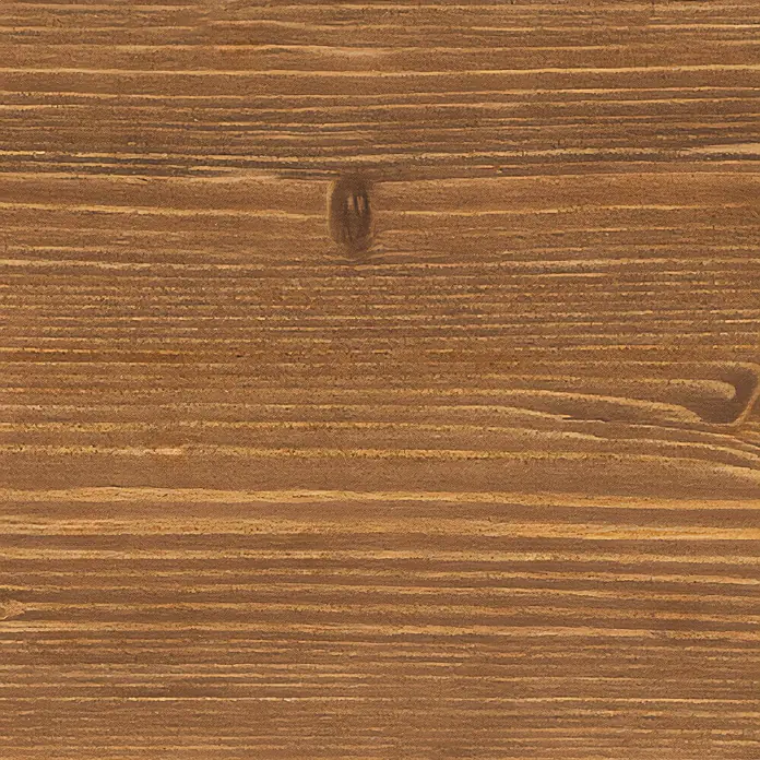Osmo Holzlasur HSPlus 9261 - Nussbaum, 750 ml, Seidenmatt - Nahaufnahme einer Holzoberfläche mit Maserung und Astlöchern, ideal für Möbel oder als rustikaler Hintergrund.