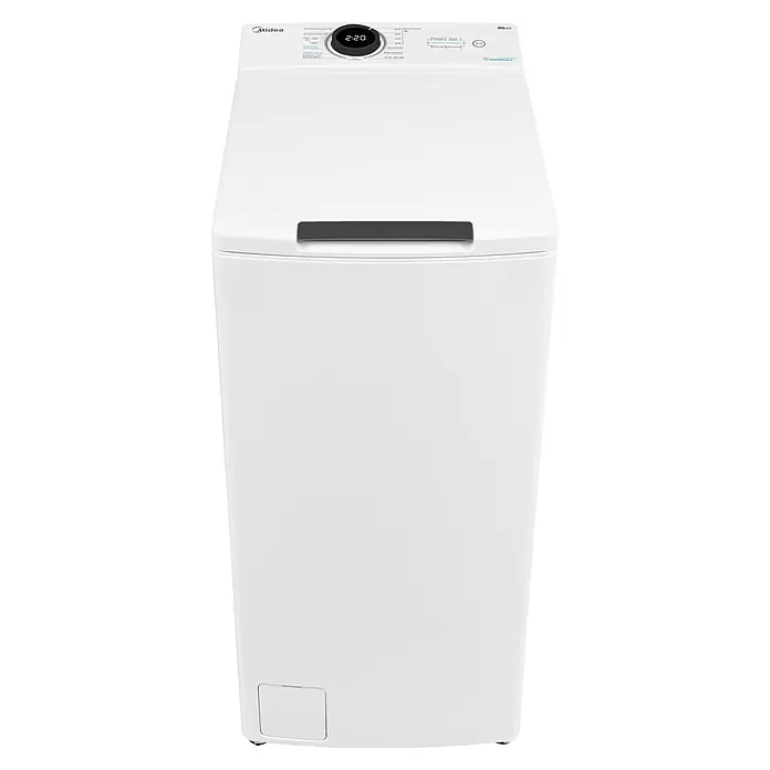 Midea Waschmaschine Toplader MF100T70B-12A - Max. Ladegewicht: 7 kg, Weiß - Vorderansicht