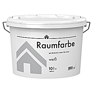 Wandfarbe (Matt, 10 l, Weiß)