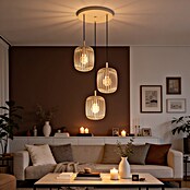 Eglo Romazzina Pendelleuchte (120 W, Ø x H: 46 x 110 cm, Sandfarben, E27) | BAUHAUS