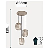 Eglo Romazzina Pendelleuchte (120 W, Ø x H: 46 x 110 cm, Sandfarben, E27) | BAUHAUS