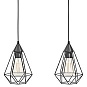 Eglo Tarbes Pendelleuchte (3 x 60 W, Schwarz, L x B x H: 79 x 17,5 x 110 cm)