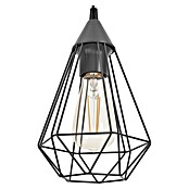 Eglo Tarbes Pendelleuchte (3 x 60 W, Schwarz, L x B x H: 79 x 17,5 x 110 cm)