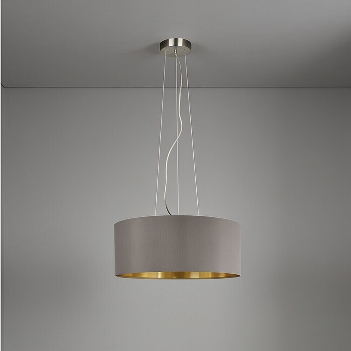 Eglo Maserlo Pendelleuchte rund (Cappuccino, Höhe: 110 cm, Max. Leistung: 180 W, E27, 3-flammig)