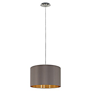 Eglo Maserlo Pendelleuchte rund (Braun, Gold, Höhe: 110 cm, Durchmesser: 380 mm)