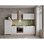 Respekta Küchenzeile KB280ENWPC (Breite: 280 cm, Mit Elektrogeräten, Weiß)