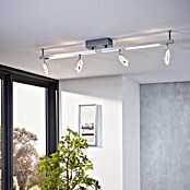 Eglo LED-Deckenstrahler Cardillio 1 (4 x 3,2 W, Chrom, L x B: 98,5 x 8,5 cm)