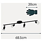 Eglo LED-Deckenstrahler BUZZ-LED (12 W, Schwarz, 4 Stk.) | BAUHAUS