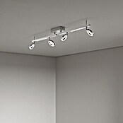 Eglo LED-Deckenstrahler Cardillio 1 (4 x 3,2 W, Chrom, L x B: 98,5 x 8,5 cm)