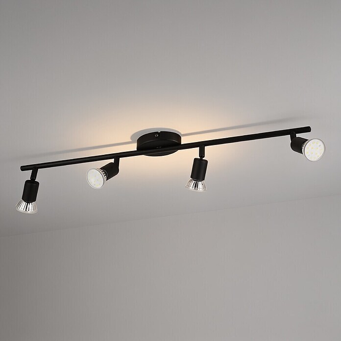 Eglo LED-Deckenstrahler BUZZ-LED (12 W, Schwarz, 4 Stk.) | BAUHAUS