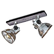 Eglo Barnstaple Deckenstrahler (2 x 40 W, Farbe: Braun-Patina, L x B: 47,5 x 9 cm)