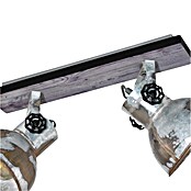 Eglo Barnstaple Deckenstrahler (2 x 40 W, Farbe: Braun-Patina, L x B: 47,5 x 9 cm)