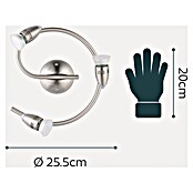 Eglo LED-Deckenstrahler MAGNUM-LED (9 W, L x B x H: 25,5 x 0 x 295 cm, Nickel-matt/Chrom, 3 Stk.) | BAUHAUS